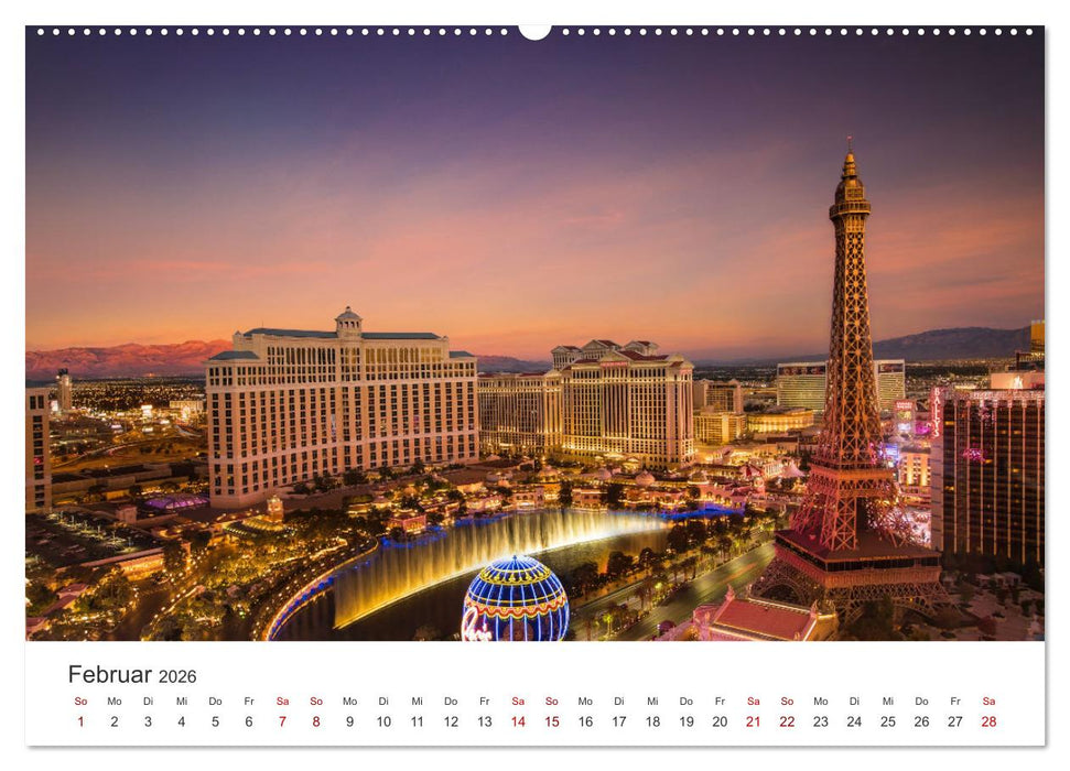 Las Vegas - Spiel, Spaß und Glück (CALVENDO Wandkalender 2026)