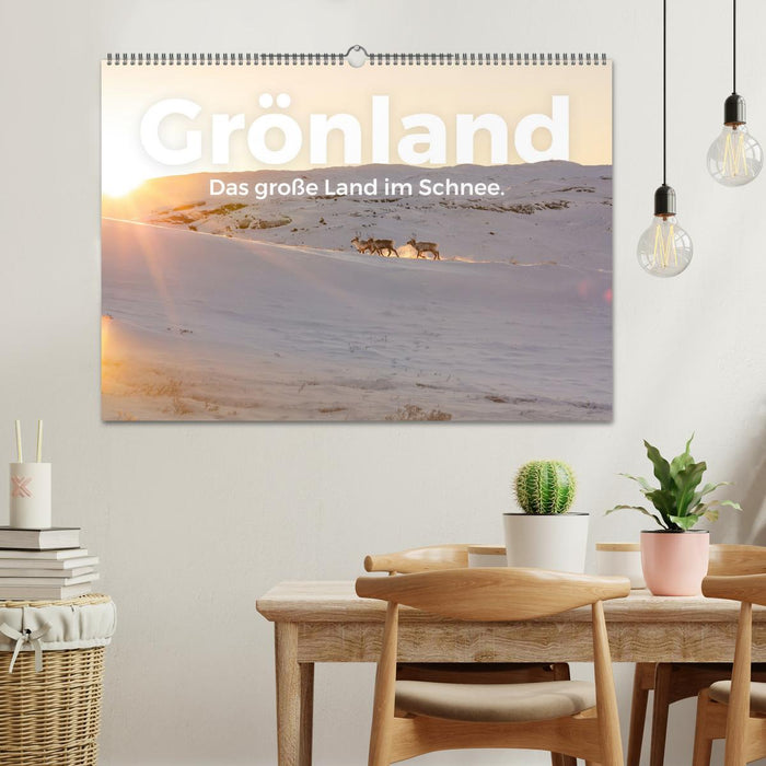 Grönland - Das große Land im Schnee. (CALVENDO Wandkalender 2026)