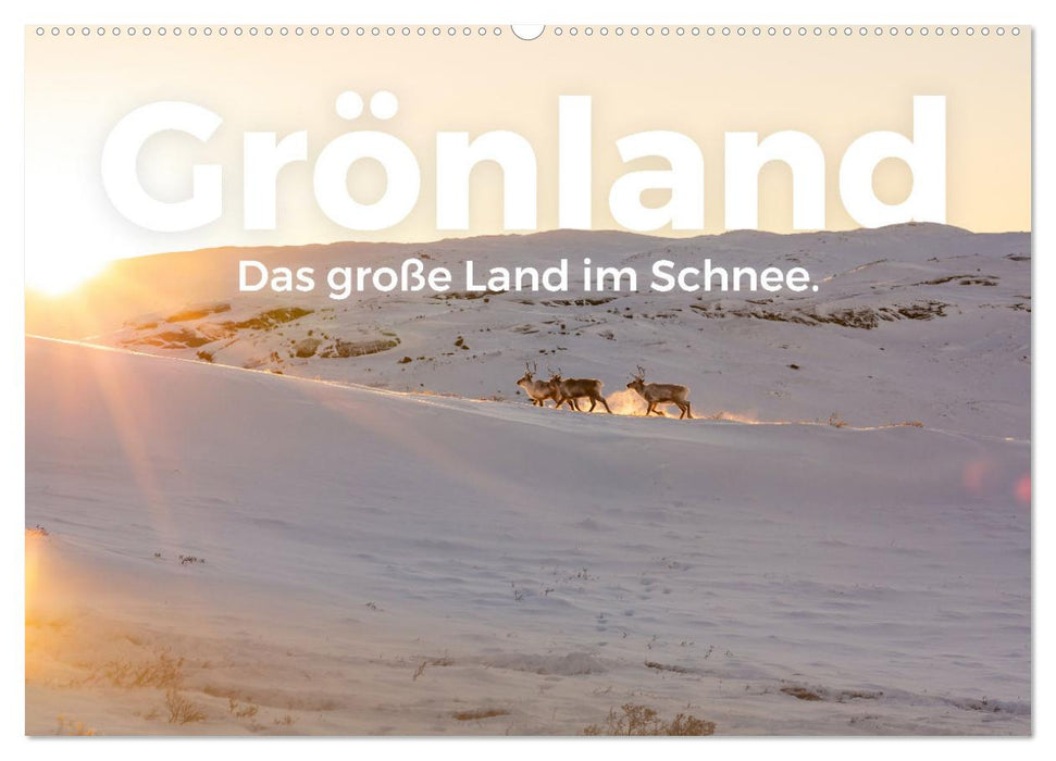 Grönland - Das große Land im Schnee. (CALVENDO Wandkalender 2026)
