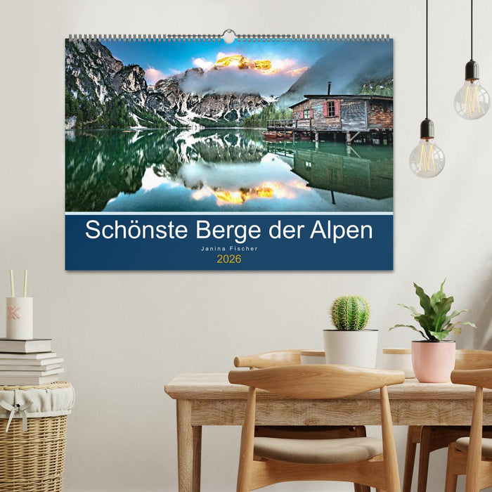 Schönste Berge der Alpen (CALVENDO Wandkalender 2026)