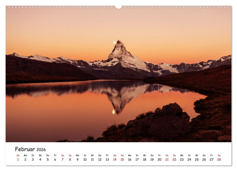 Schönste Berge der Alpen (CALVENDO Wandkalender 2026)