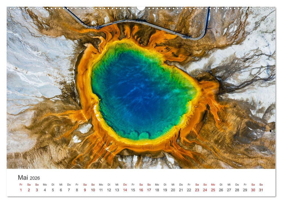 Yellowstone - Wie von einem anderen Stern. (CALVENDO Wandkalender 2026)