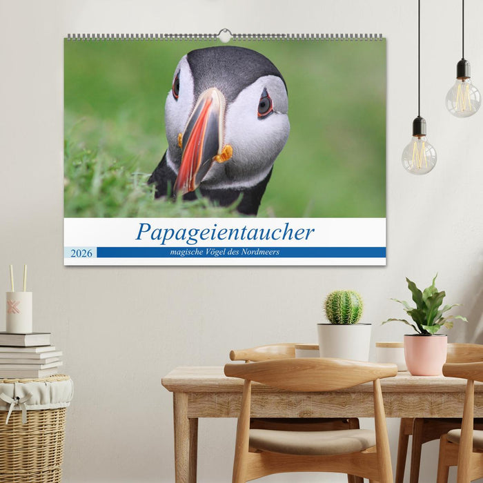 Papageientaucher 2026 - Magische Vögel des Nordmeers (CALVENDO Wandkalender 2026)