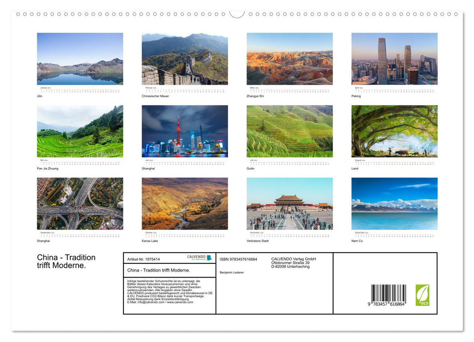 China - Tradition trifft Moderne. (CALVENDO Wandkalender 2026)