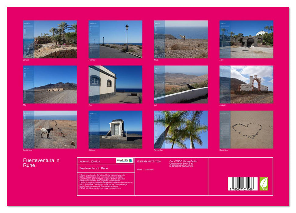Fuerteventura in Ruhe (CALVENDO Wandkalender 2026)
