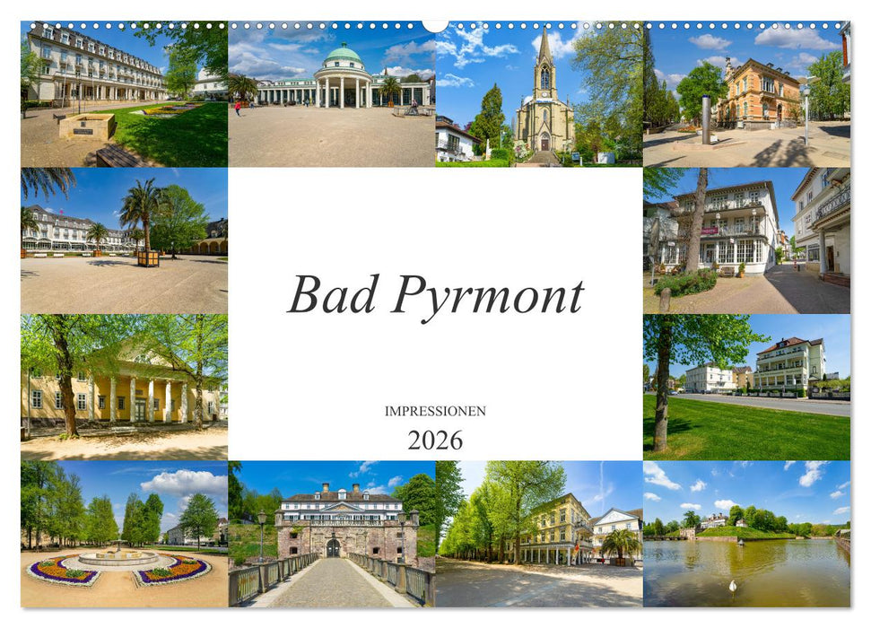 Bad Pyrmont Impressionen (CALVENDO Wandkalender 2026)