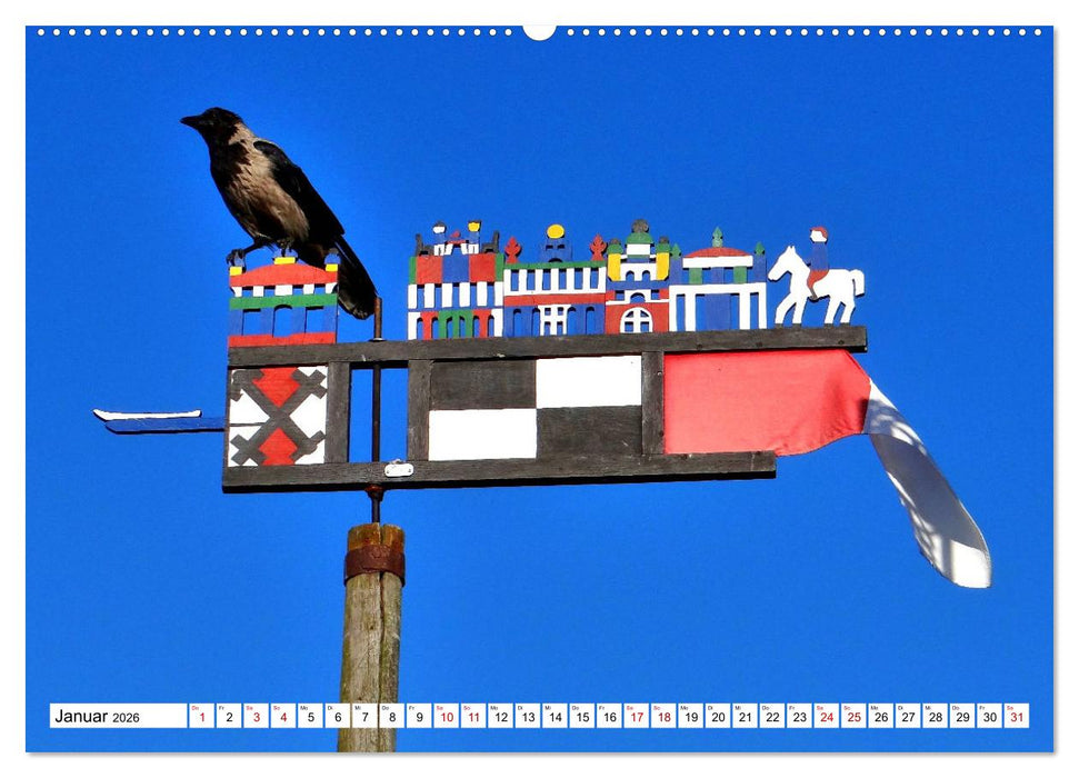 Unter Segeln übers Kurische Haff (CALVENDO Wandkalender 2026)