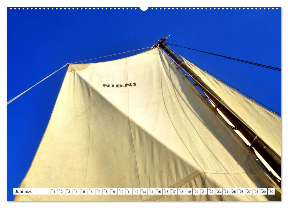 Unter Segeln übers Kurische Haff (CALVENDO Wandkalender 2026)