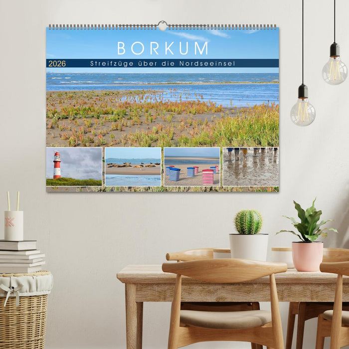Borkum: Streifzüge über die Nordseeinsel (CALVENDO Wandkalender 2026)