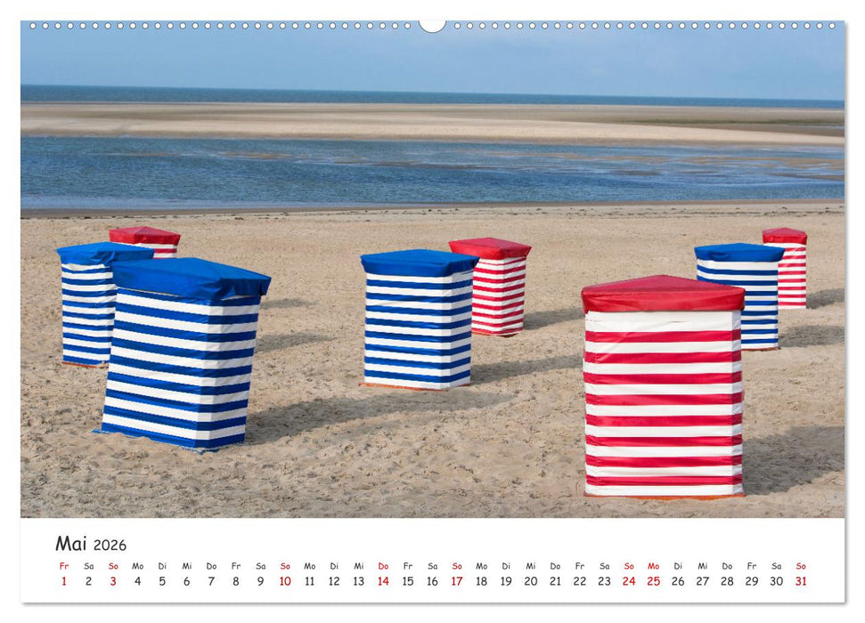 Borkum: Streifzüge über die Nordseeinsel (CALVENDO Wandkalender 2026)