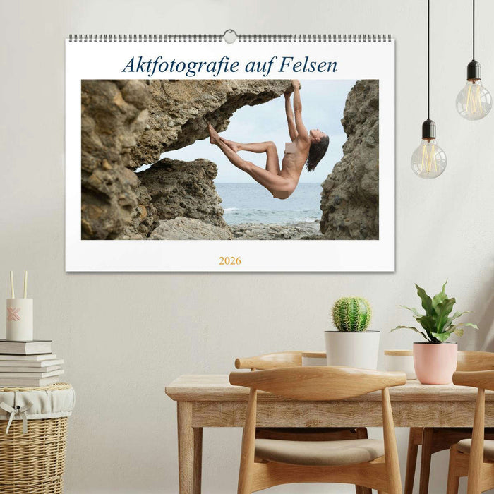 Aktfotografie auf Felsen (CALVENDO Wandkalender 2026)