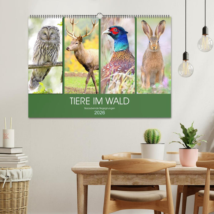 Tiere im Wald. Bezaubernde Begegnungen (CALVENDO Wandkalender 2026)