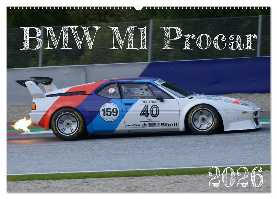 BMW M1 Procar (CALVENDO Wandkalender 2026)