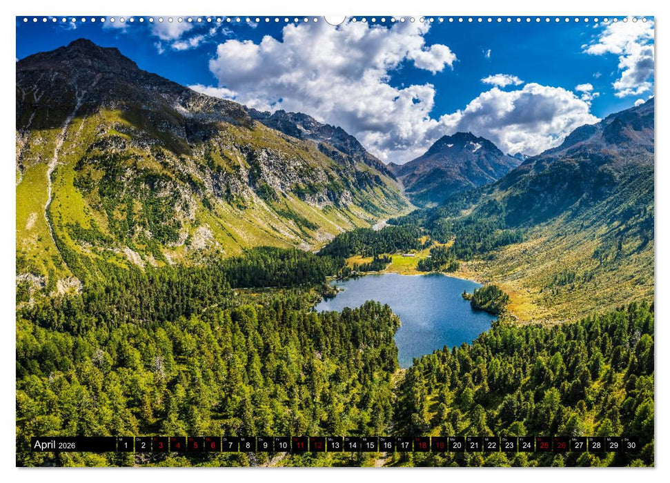 Schweiz - Engadin und Bergell (CALVENDO Wandkalender 2026)