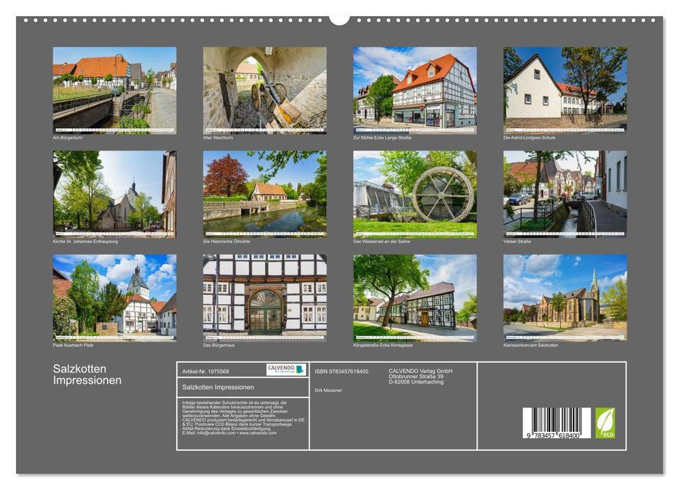 Salzkotten Impressionen (CALVENDO Wandkalender 2026)