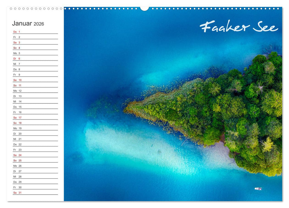 Wunderschönes Kärnten. Landschaft und Seen. (CALVENDO Wandkalender 2026)