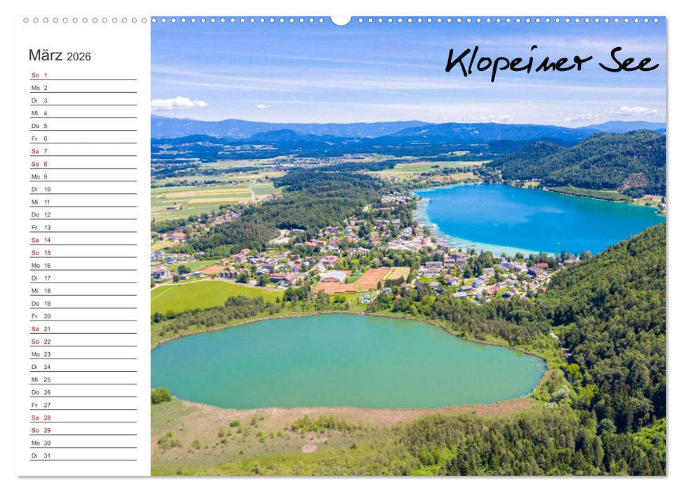 Wunderschönes Kärnten. Landschaft und Seen. (CALVENDO Wandkalender 2026)