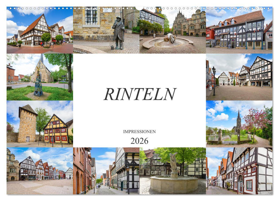 Rinteln Impressionen (CALVENDO Wandkalender 2026)