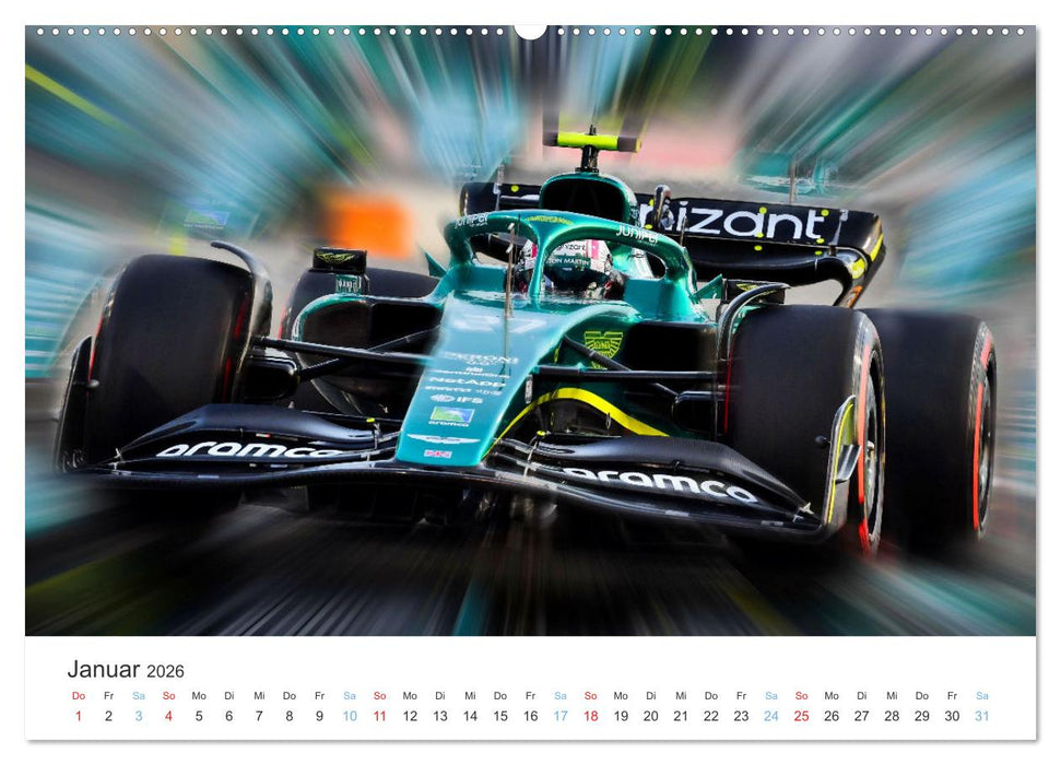 Formel 1 - Die Königsklasse (CALVENDO Wandkalender 2026)