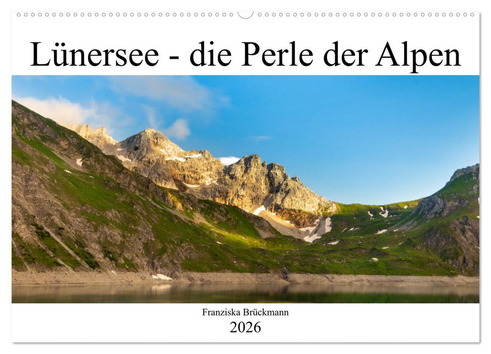 Lünersee - die blaue Perle der Alpen (CALVENDO Wandkalender 2026)