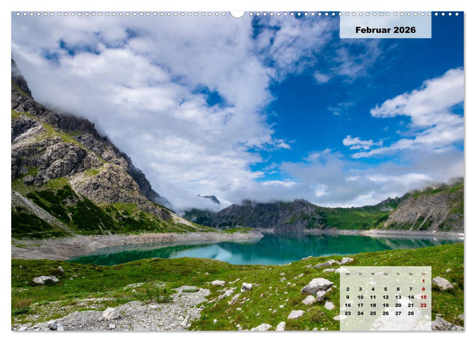 Lünersee - die blaue Perle der Alpen (CALVENDO Wandkalender 2026)