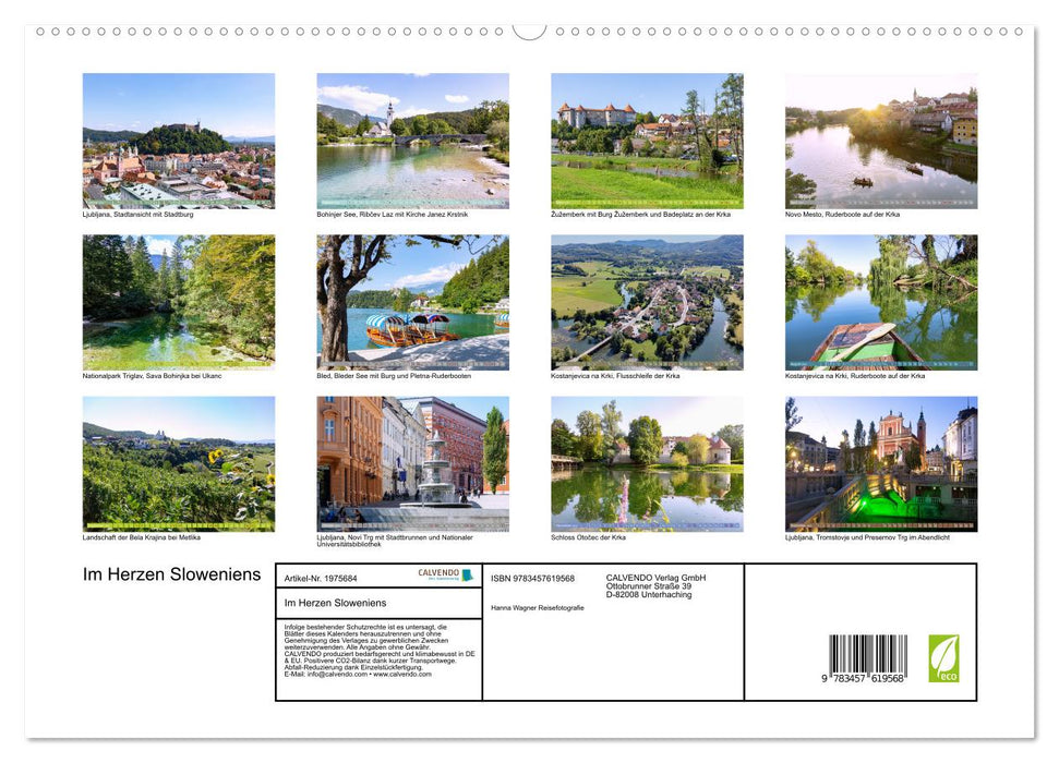 Im Herzen Sloweniens (CALVENDO Wandkalender 2026)