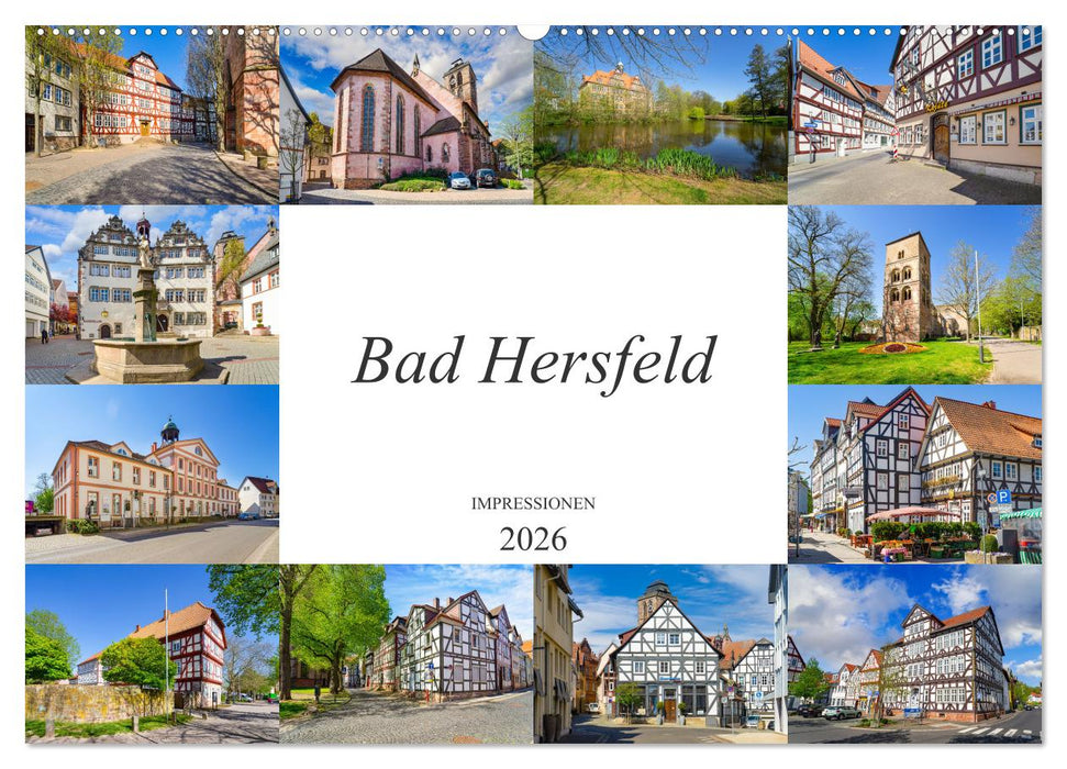 Bad Hersfeld Impressionen (CALVENDO Wandkalender 2026)
