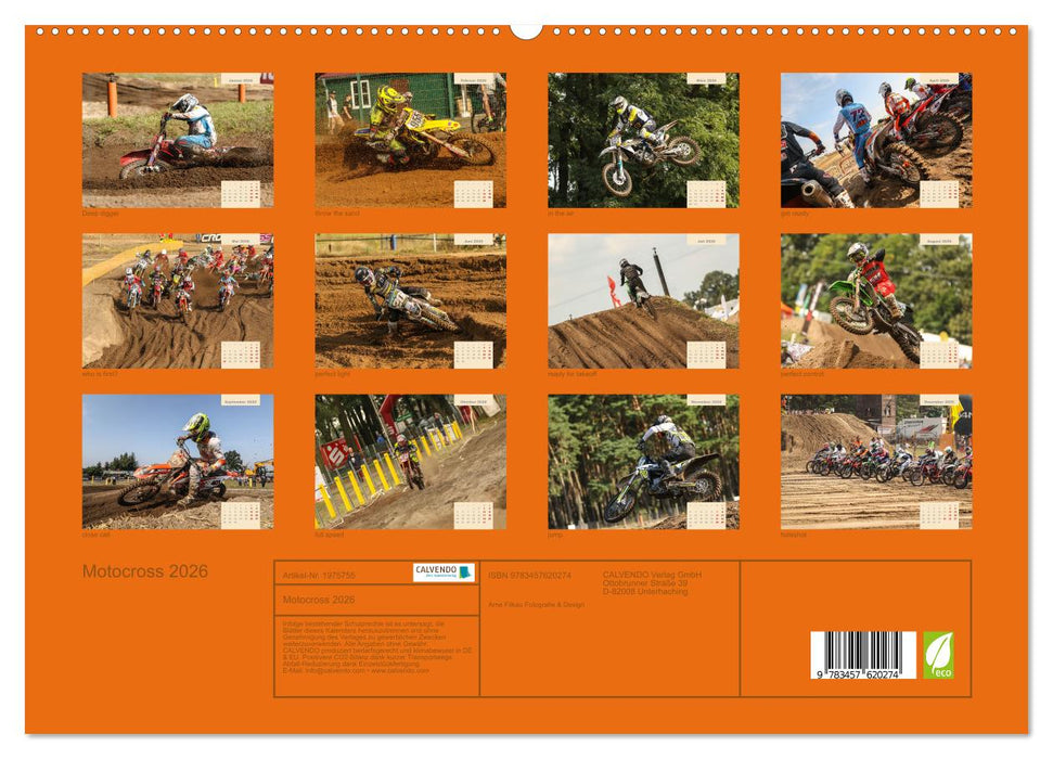 Motocross 2026 (CALVENDO Wandkalender 2026)