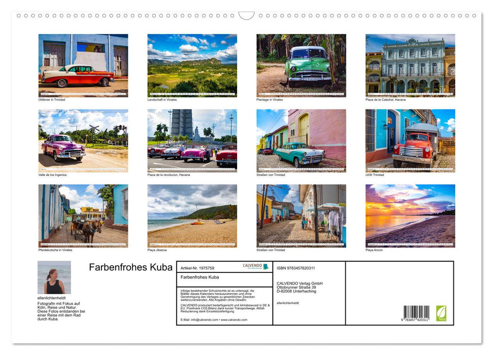 Farbenfrohes Kuba (CALVENDO Wandkalender 2026)