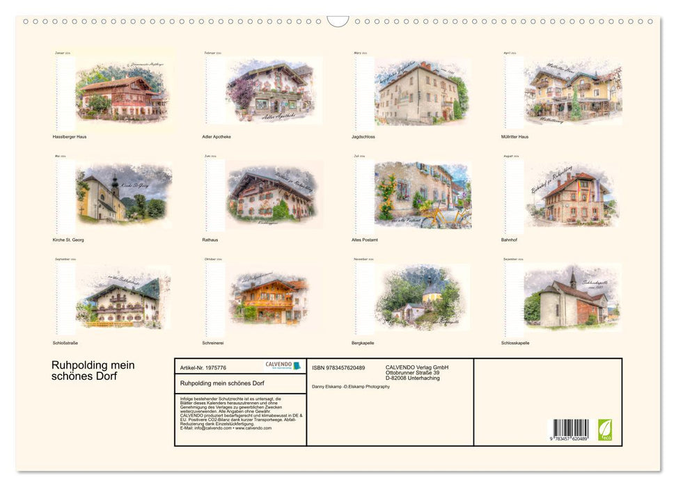 Ruhpolding mein schönes Dorf (CALVENDO Wandkalender 2026)