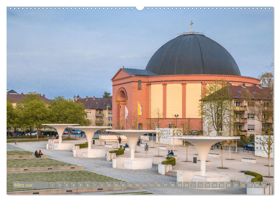 Darmstadt im Licht (CALVENDO Wandkalender 2026)