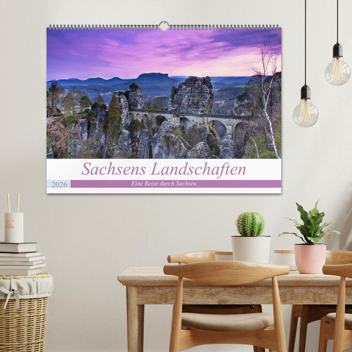 Sachsens Landschaften (CALVENDO Wandkalender 2026)
