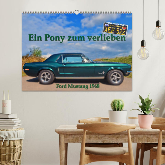 Ein Pony zum verlieben - Ford Mustang 1968 (CALVENDO Wandkalender 2026)