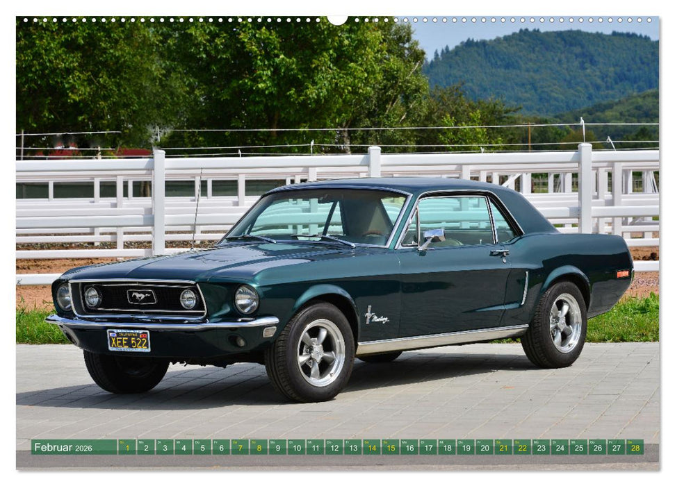 Ein Pony zum verlieben - Ford Mustang 1968 (CALVENDO Wandkalender 2026)