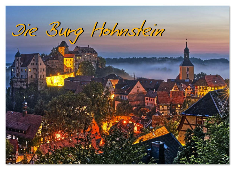 Die Burg Hohnstein im Licht der vier Jahreszeiten (CALVENDO Wandkalender 2026)