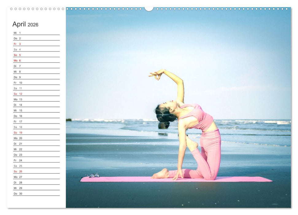 Yoga-Übungen. Geschmeidig werden und bleiben! (CALVENDO Wandkalender 2026)