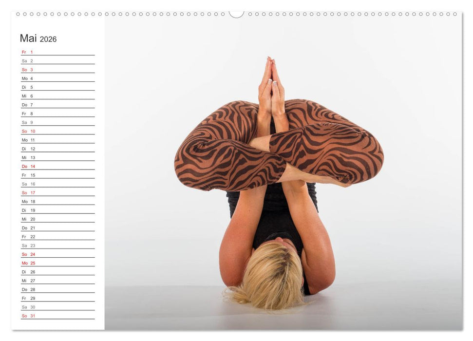 Yoga-Übungen. Geschmeidig werden und bleiben! (CALVENDO Wandkalender 2026)