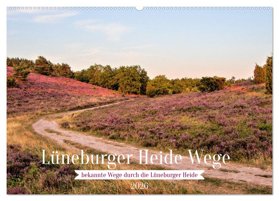 Lüneburger Heide Wege (CALVENDO Wandkalender 2026)