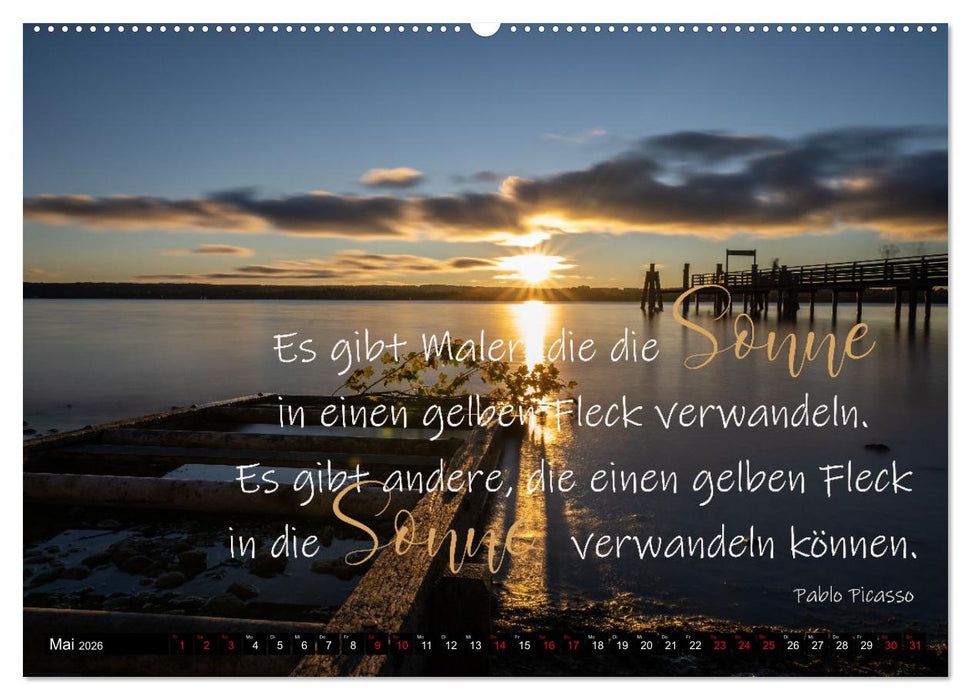 Bilder und Texte für die Seele (CALVENDO Wandkalender 2026)