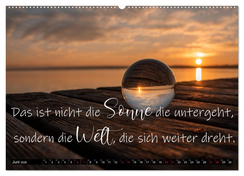 Bilder und Texte für die Seele (CALVENDO Wandkalender 2026)