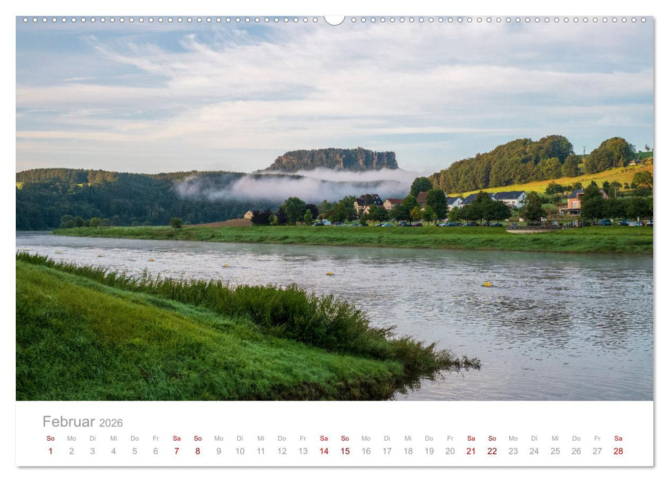 Sachsen - Eine stimmungsvolle Wanderung in Bildern (CALVENDO Wandkalender 2026)