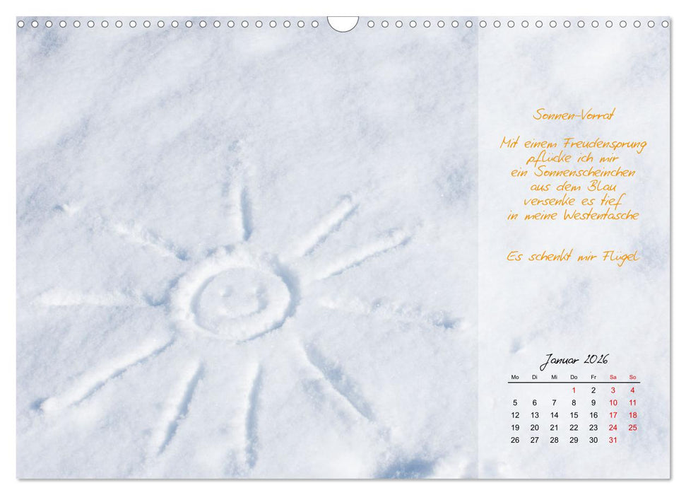 Einfach sonnige Tage (CALVENDO Wandkalender 2026)