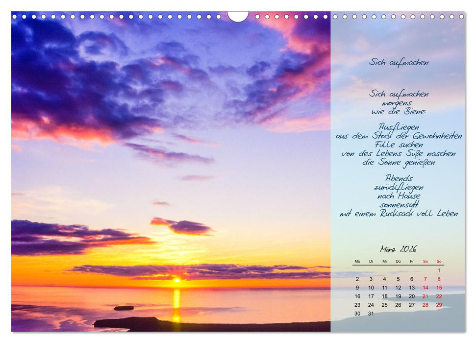 Einfach sonnige Tage (CALVENDO Wandkalender 2026)