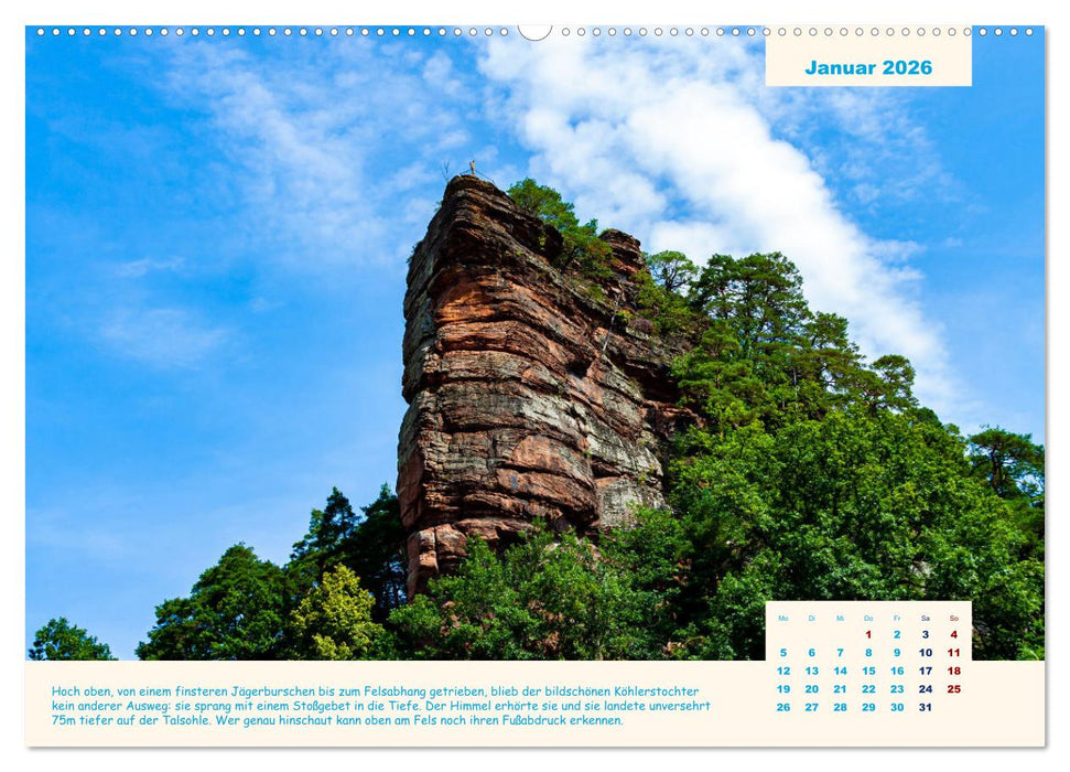 Der Sagenweg und seine Geschichten (CALVENDO Wandkalender 2026)