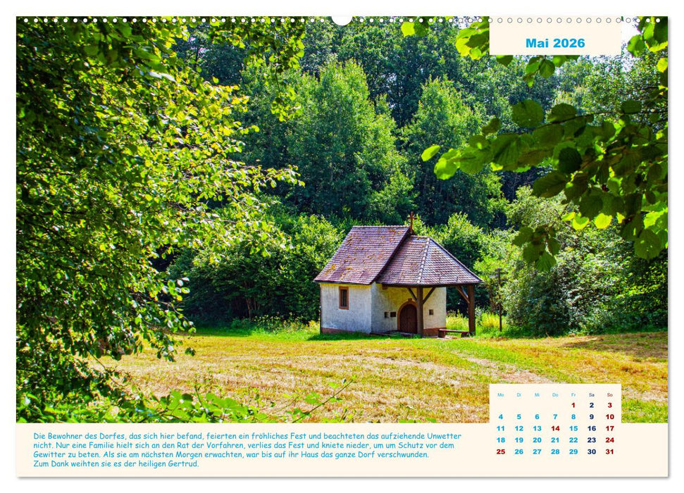 Der Sagenweg und seine Geschichten (CALVENDO Wandkalender 2026)