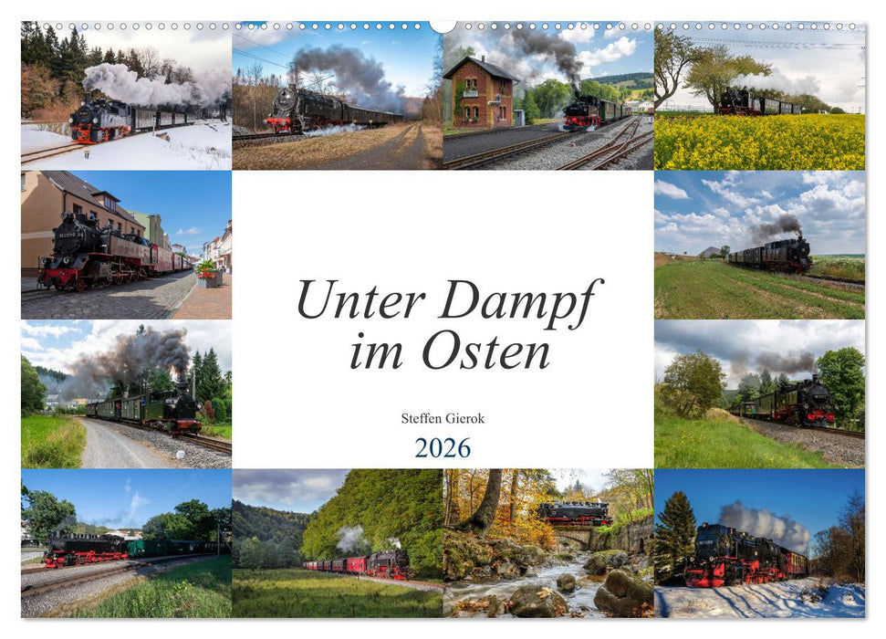 Unter Dampf im Osten (CALVENDO Wandkalender 2026)
