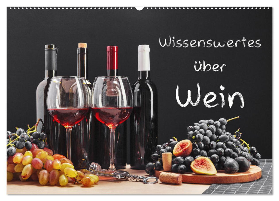 Wissenswertes über Wein (CALVENDO Wandkalender 2026)