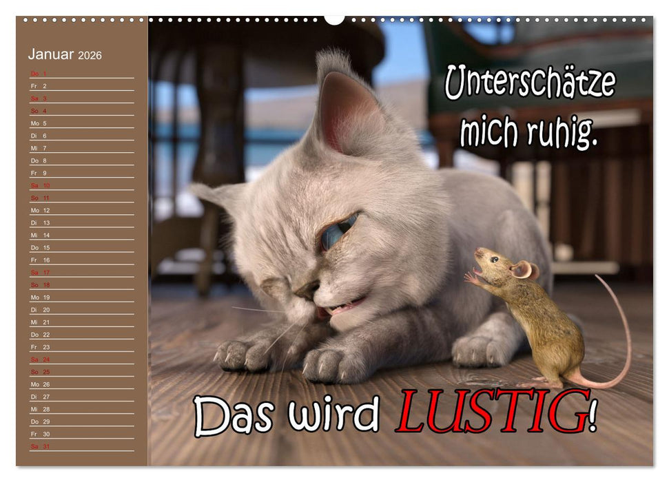 Tierische Toons (CALVENDO Wandkalender 2026)
