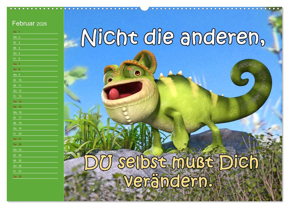Tierische Toons (CALVENDO Wandkalender 2026)