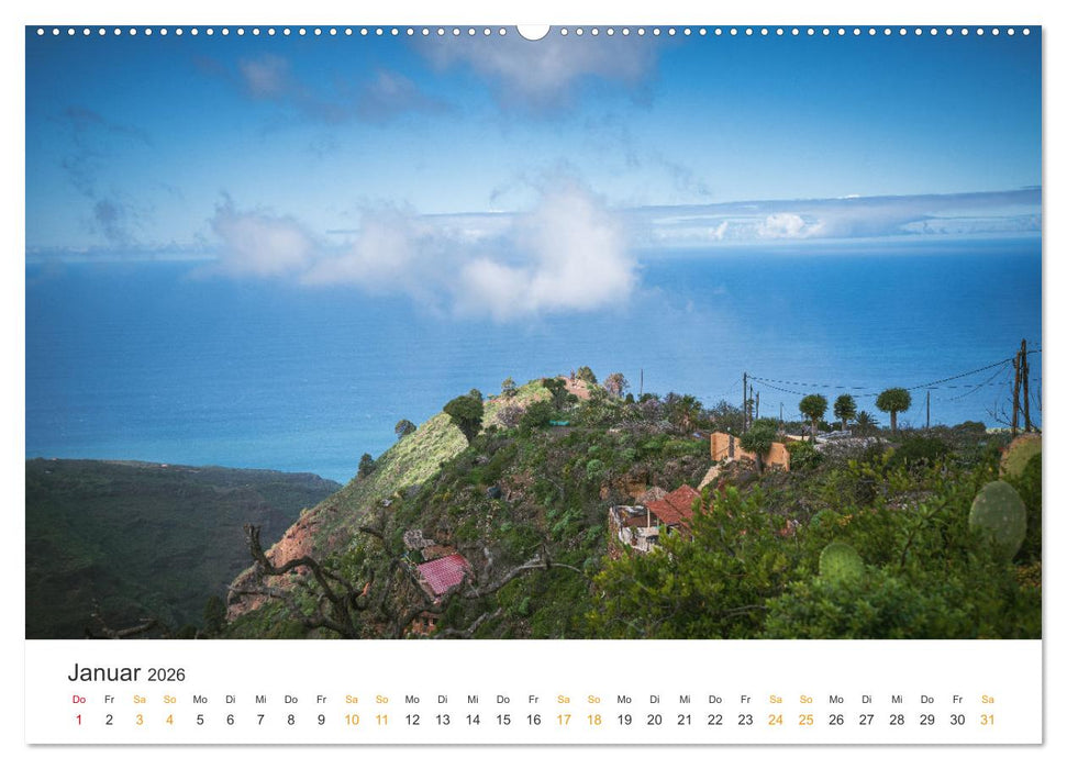 La Palma - Isla Bonita - Landschaften der Kanarischen Insel (CALVENDO Wandkalender 2026)